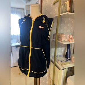 Hunter Navy and Yellow Hooded Vest